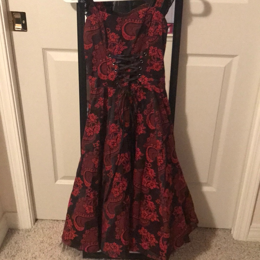 Black and red dress